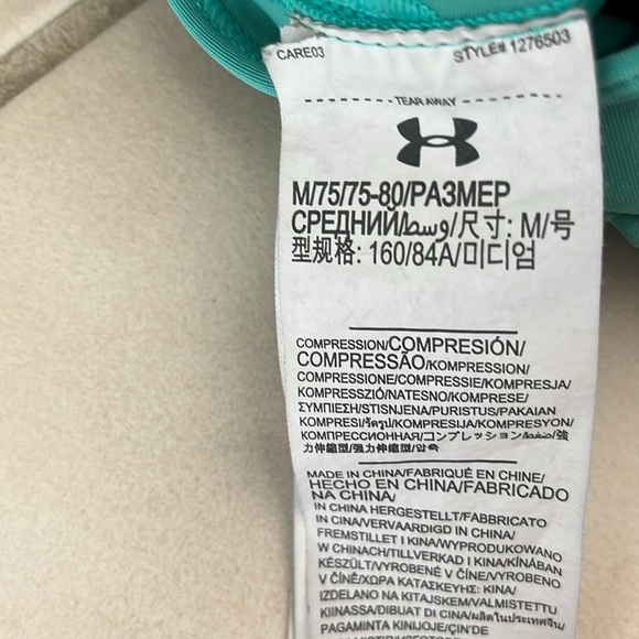 Under Armour Women's Teal Sports Bra - Picture 3 of 4